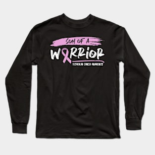 Son Of A Warrior Testicular Cancer Awareness Long Sleeve T-Shirt